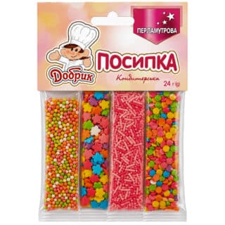 Посипка стік 4в1 Перламутрова Добрик 24г