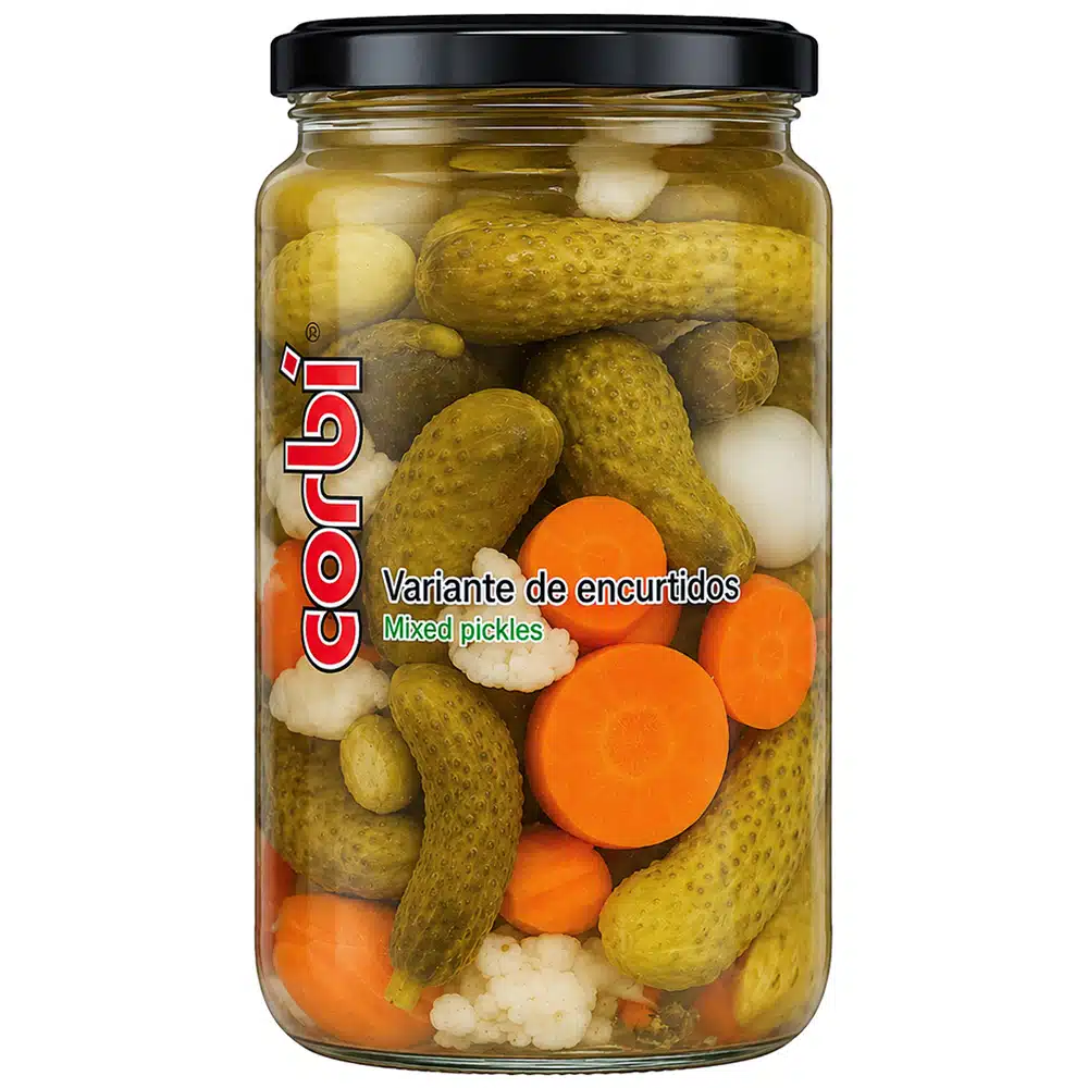 Мариноване асорті овочів Mixed Pickles Corbi 325г
