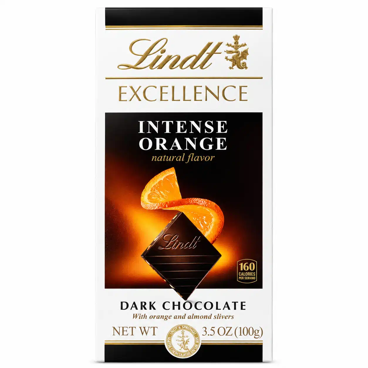 Шоколад черный Lindt Excellence Intense Orange с апельсином 100г