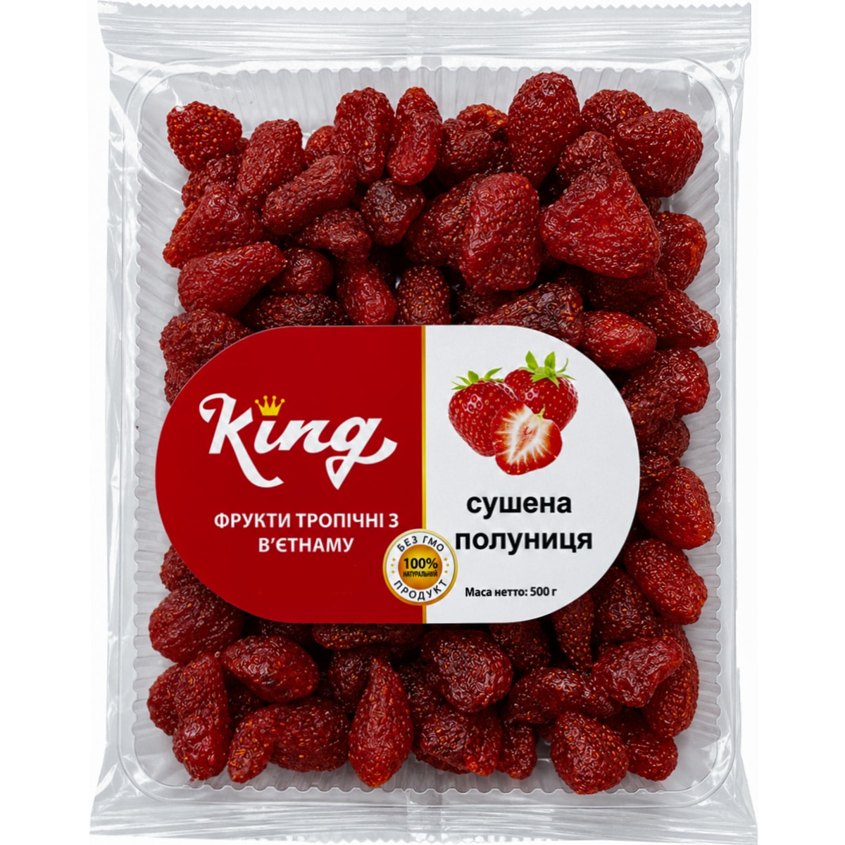 Клубника сушеная King 500г Клубника сушеная King 500г