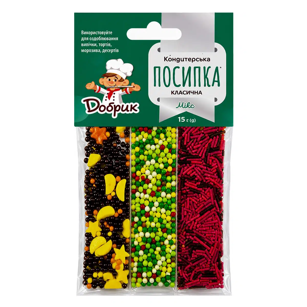 Посипка стік 3в1 №1 Добрик 15г