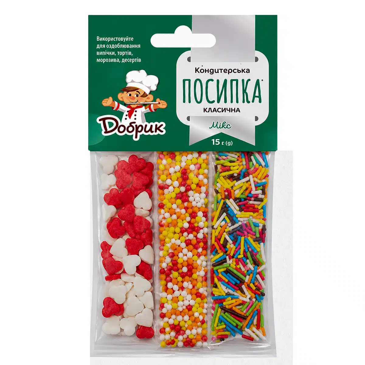 Посипка стік 3в1 №3 Добрик 15г