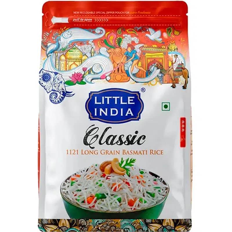 Рис индийский басмати золотистый Little India Classic 5кг