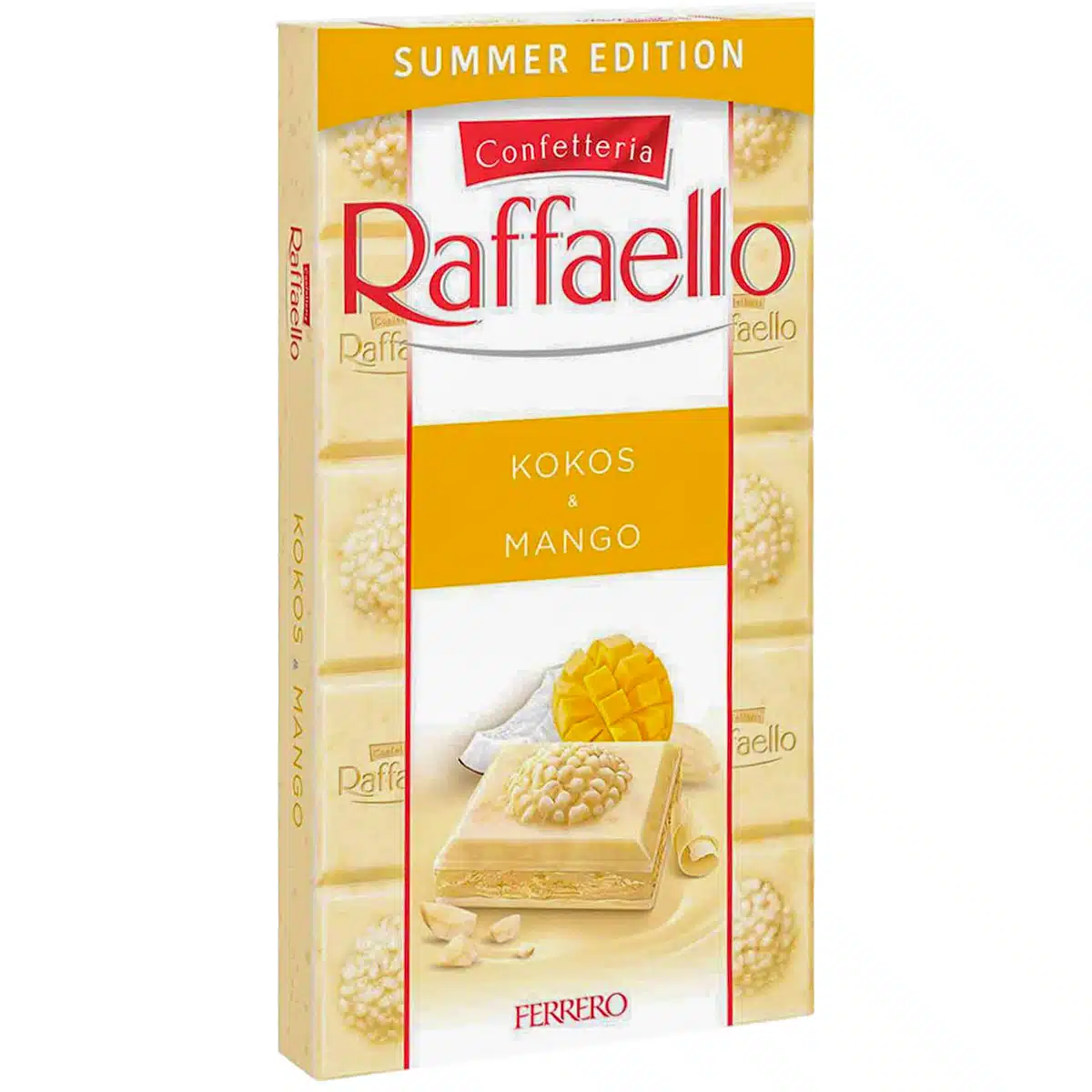 Білий шоколад Raffaello Рафаелло Кокос та манго 90г