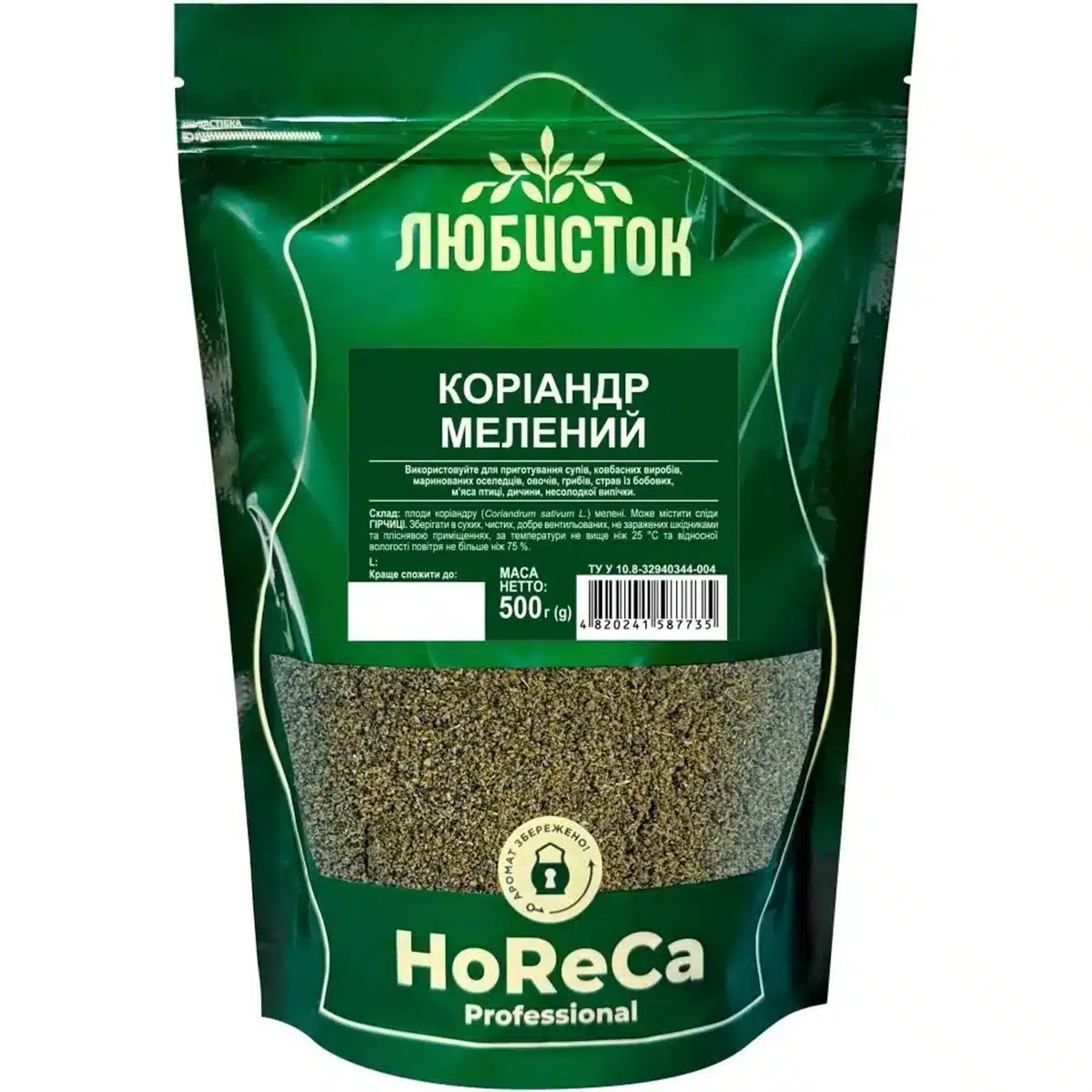 Кориандр молотый Любисток 500г