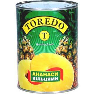 Консервированные ананасы кольцами