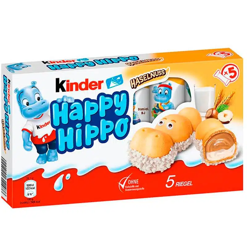 Батончики Kinder Happy Hippo