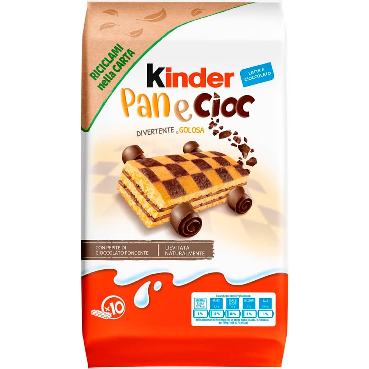 Бисквит Kinder Pane Cioc 290г Бисквит Kinder Pane Cioc 290г