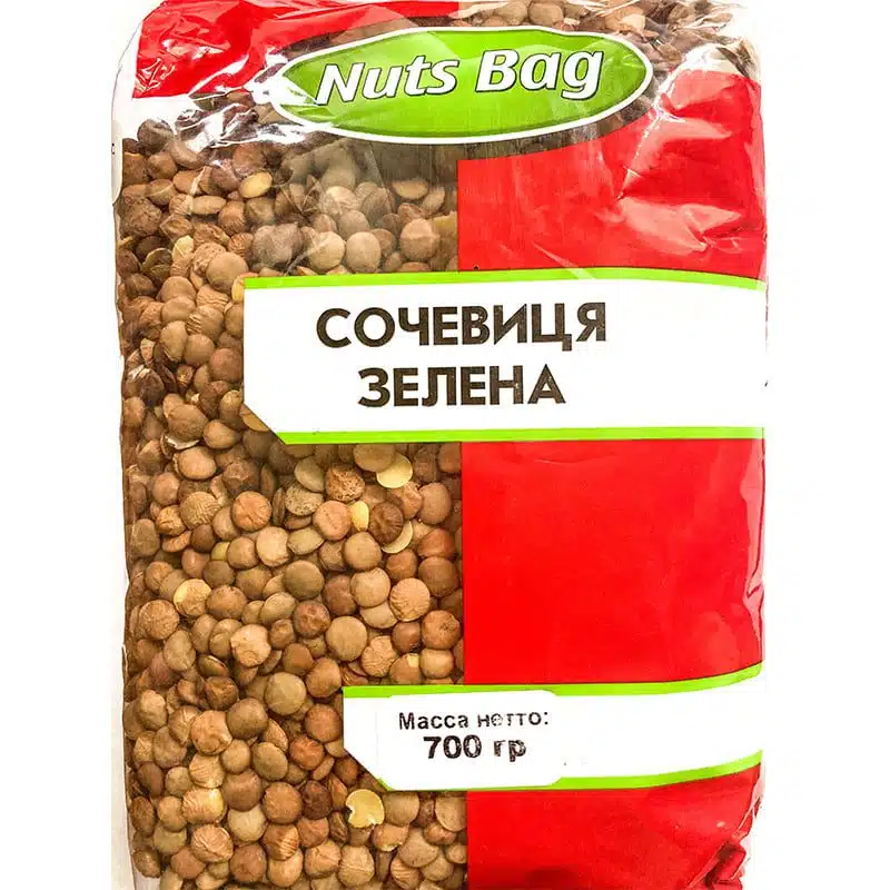 Чечевица зеленая 700г