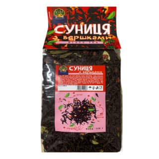 Черный чай Земляника со сливками