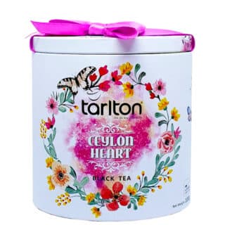 Черный чай Tarlton Сердце цейлона Ceylon Heart (подарочная банка + бант) 100г