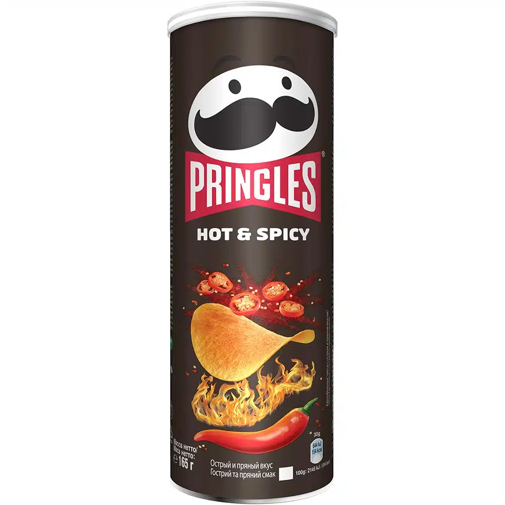 Чипси Pringles Hot & Spicy гострі 165г