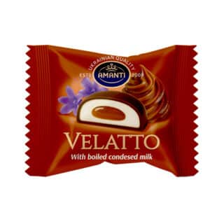 Цукерки Amanti VELATTO зі смаком вареного згущеного молока 1кг