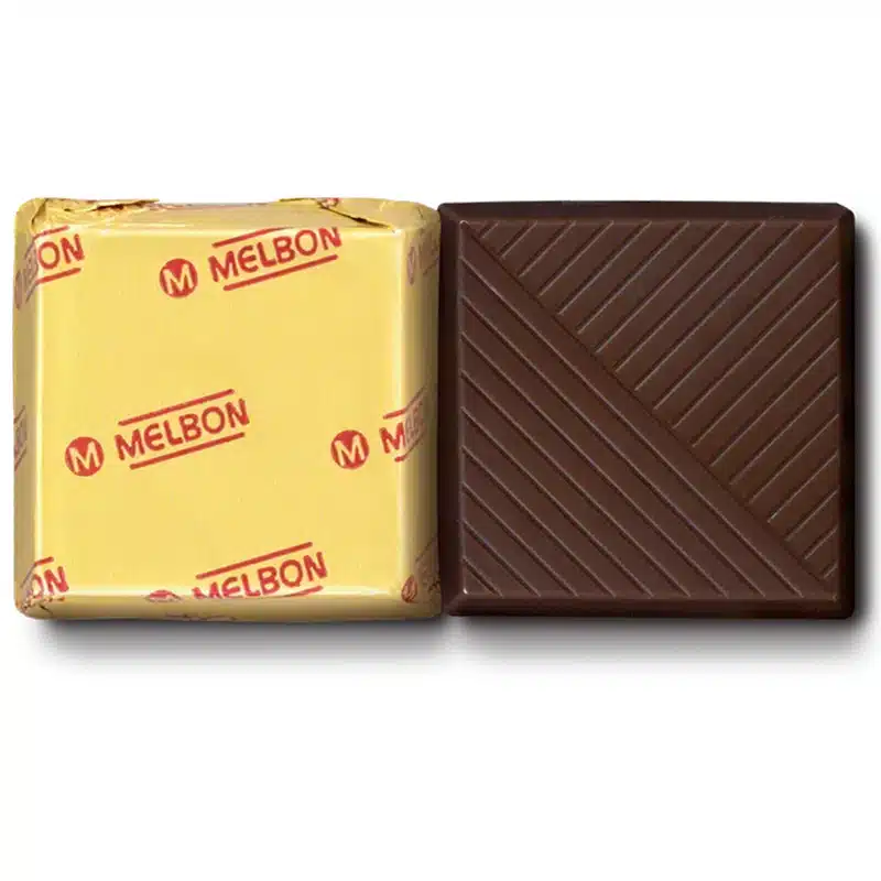 Конфеты Melbon Squared Горький шоколад с горьким пралином и зерновой смесью
