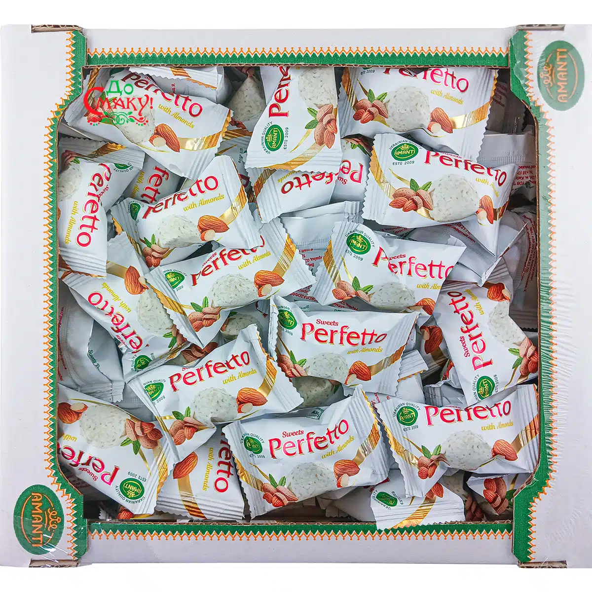 Цукерки Perfetto з цілим мигдалем 500г