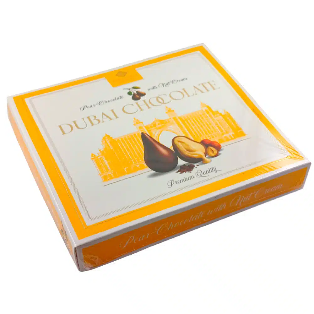 Дубайские конфеты Lux Choco Груша фундуковой начинкой 175г