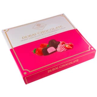 Дубайські цукерки Lux Choco Сердце з полуничним кремом 205г