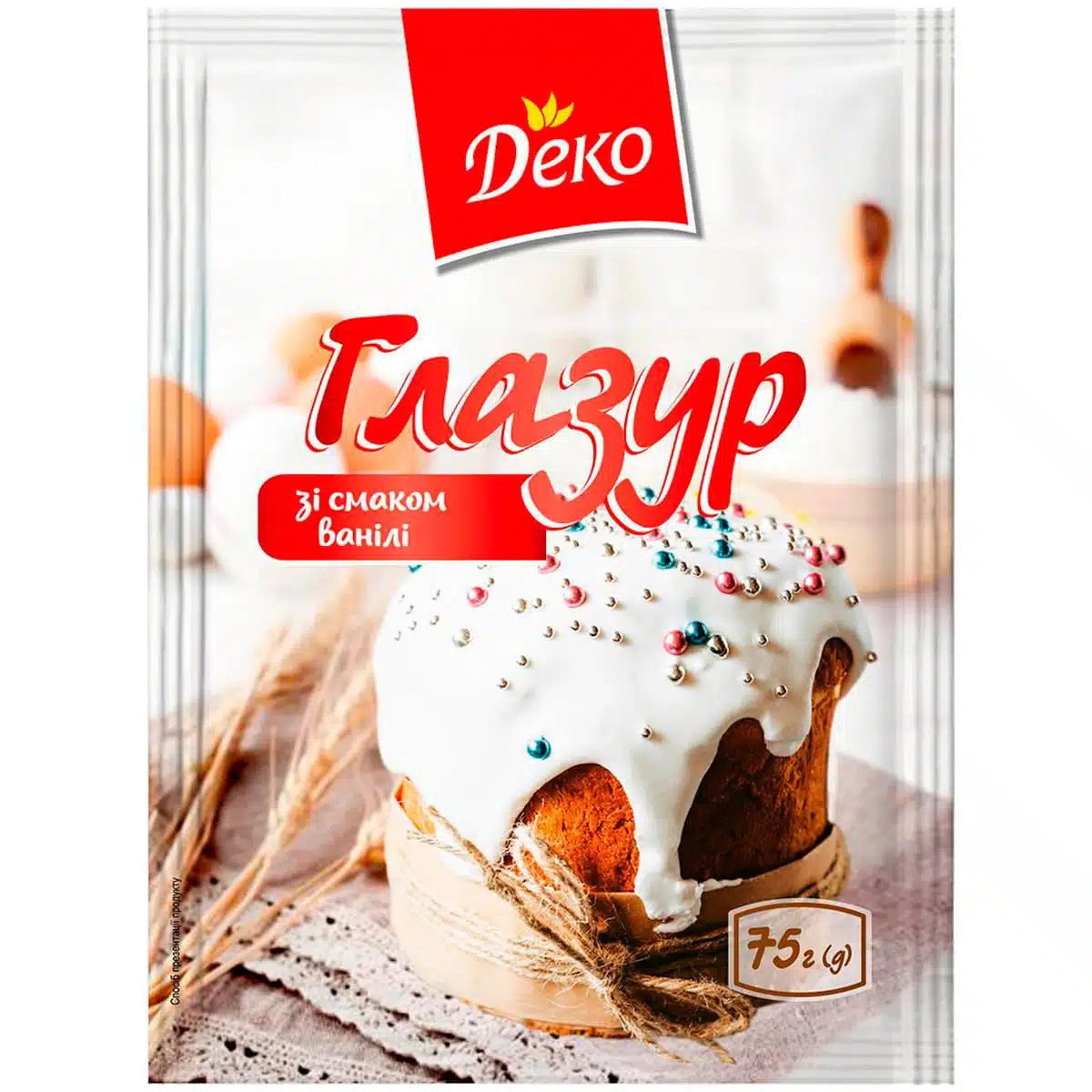 Глазурь со вкусом ванили Деко