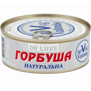 Горбушка натуральная в собственном соку De Luxe Valmish 240г