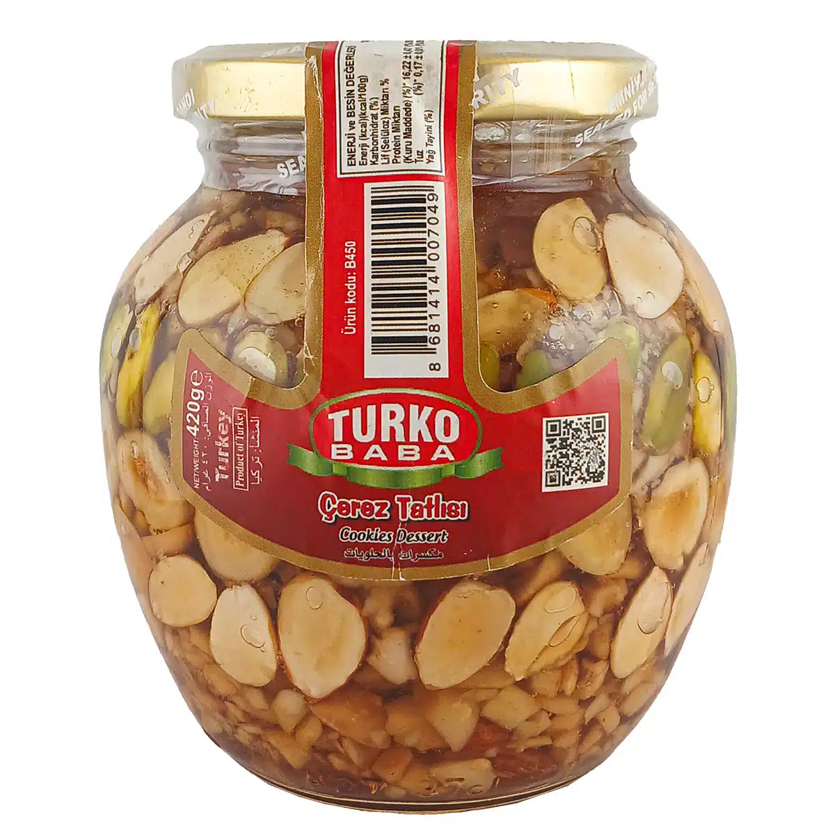 Орехи в меде Turko Baba 420г Горіхи в меді Turko Baba 420г (Туреччина) — изображение 1
