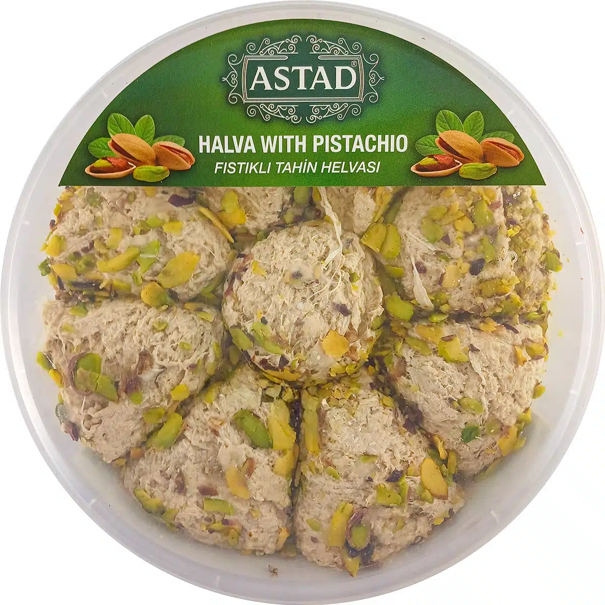 Халва кунжутная Тахинная ASTAD с фисташкой 400г