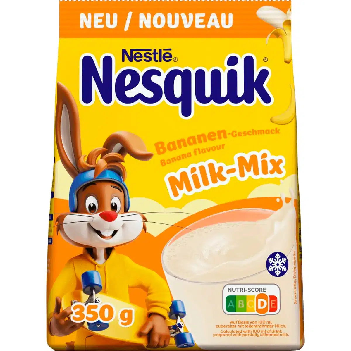 Какао напій Nesquik Milk Mix Banana з бананом 350г Какао напій Nesquik Milk Mix Banana з бананом 350г