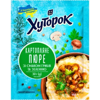 Картофельное пюре со вкусом Грибов и зеленью Хуторок 30г