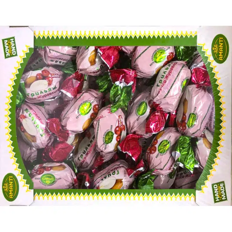 Конфеты грильяж с клюквой Amanti Конфеты грильяж с клюквой Amanti