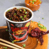 Корейська локшина Mamee Екстра-гостра Ghost Pepper в стакані 80г — изображение 2