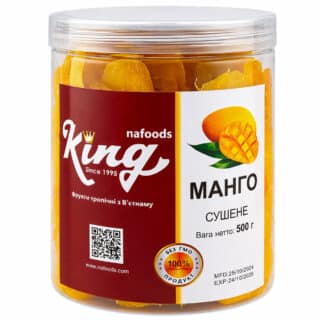 Манго сушеное King 500г (банка)