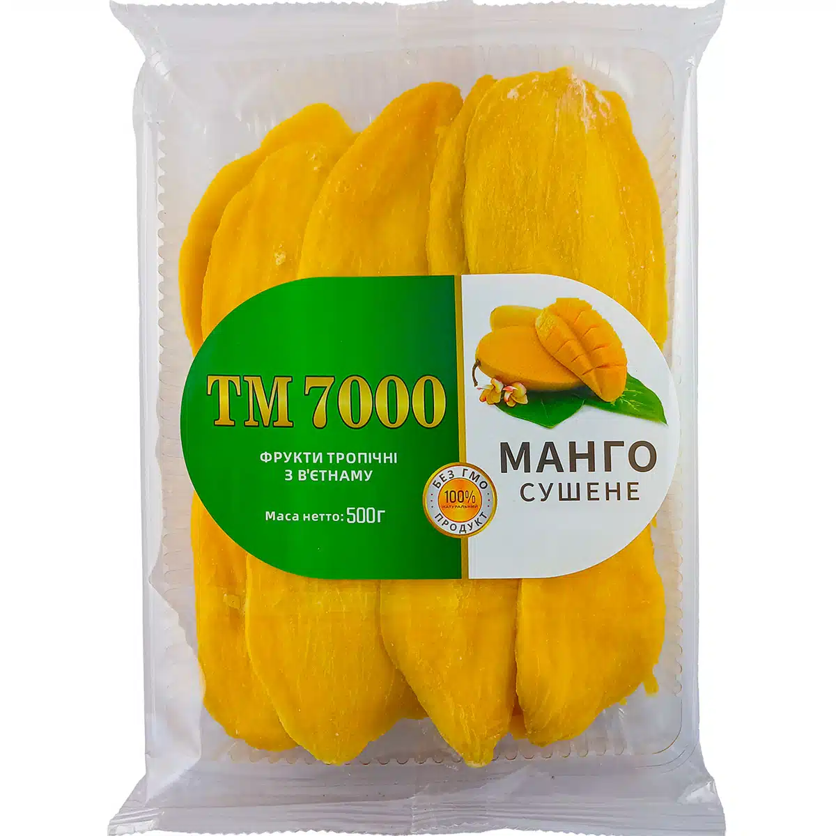 Манго сушене натуральне 7000 500г Манго сушене натуральне 7000 500г