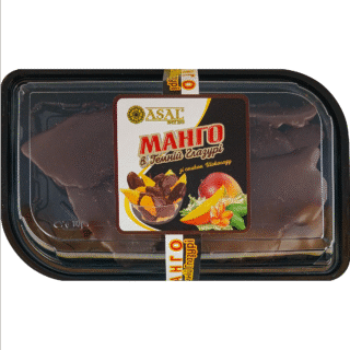 Манго в темной глазури 350г со вкусом шоколада.