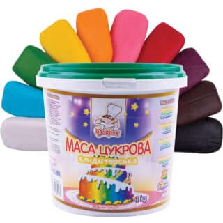 Мастика кондитерська для торта Добрик 10 Кольорів 1кг