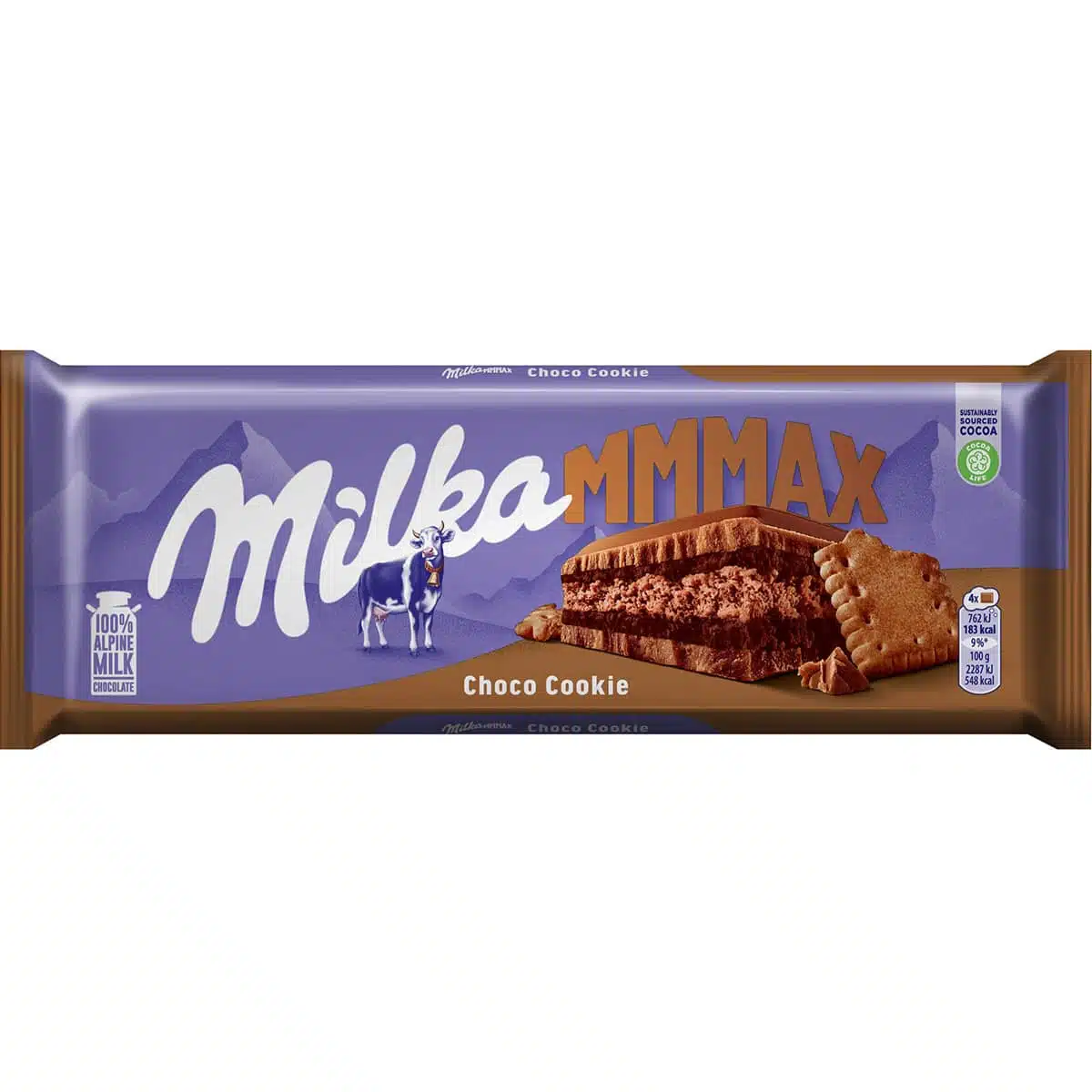 Молочный шоколад Milka MAX Choco Cookie