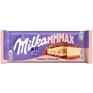 Молочный шоколад Milka MAX Strawberry Cheesecake
