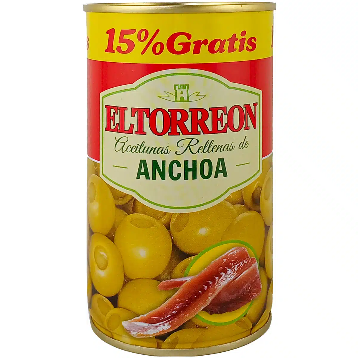 Оливки фаршированные анчоусом El Torreon 350г