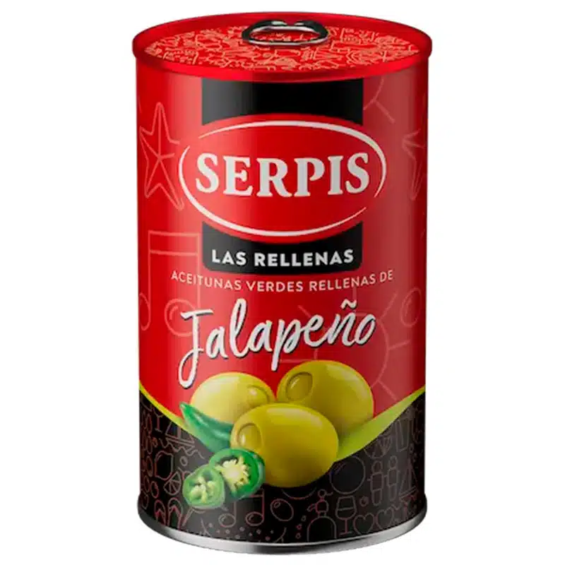 Оливки фаршированные халапньо SERPIS