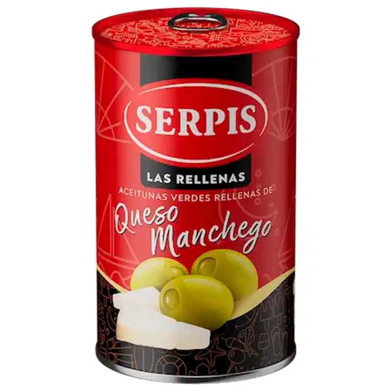 Оливки фаршированные сыром Manchego SERPIS 300г