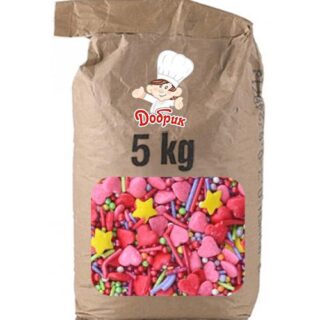 Присыпка 5кг Сердечки №1 Добрик