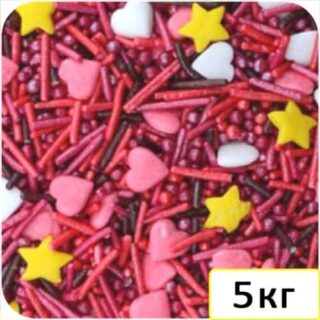 Присыпка 5кг Сердечки №2 Добрик