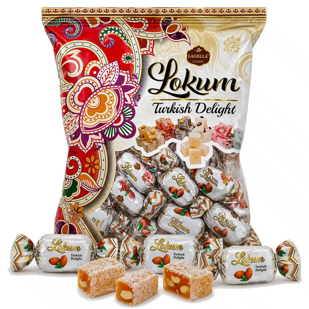 Рахат лукум конфеты Bolluq с арахисом 1кг