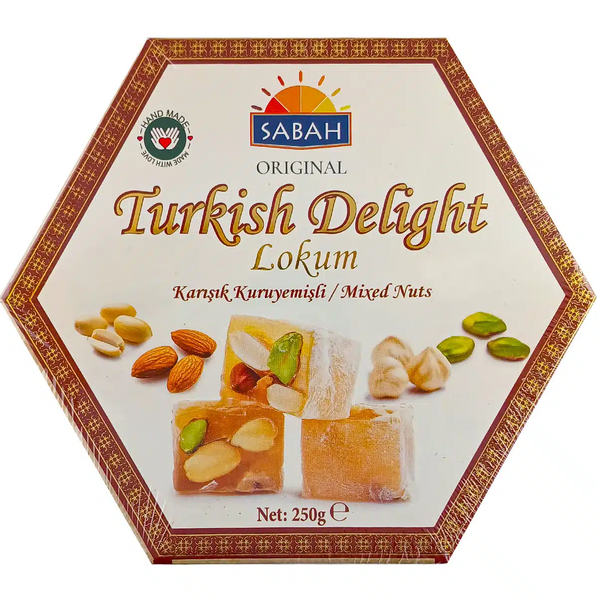 Рахат лукум Sabah Mixed Nuts 250г Рахат лукум Sabah Mixed Nuts 250г