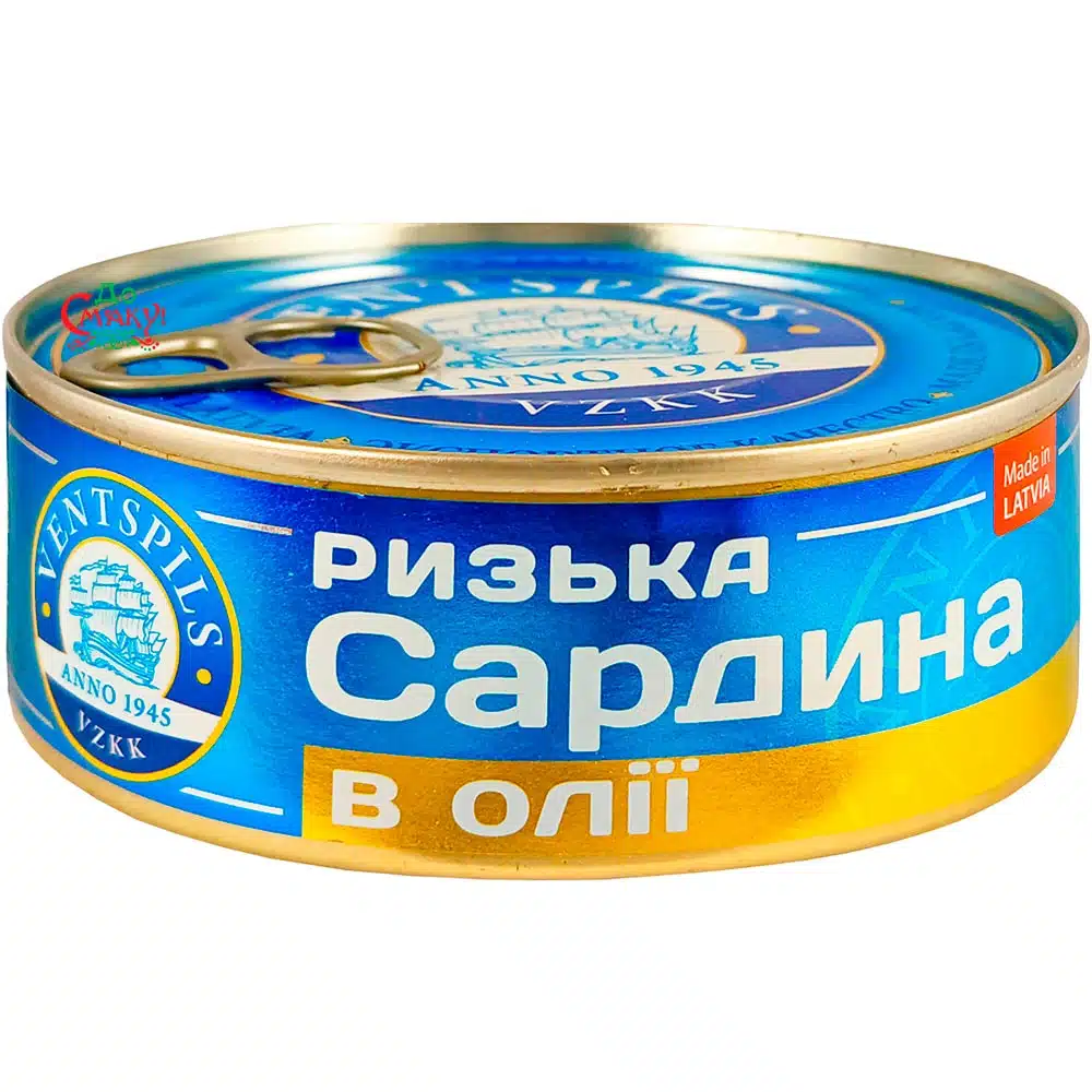 Сардина в масле Ventspils 240г