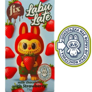 Шоколад Лабубу Labu Late з полуницею Fix 75г