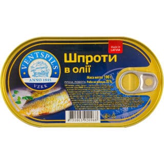 Шпроти в олії Ventspils 190г