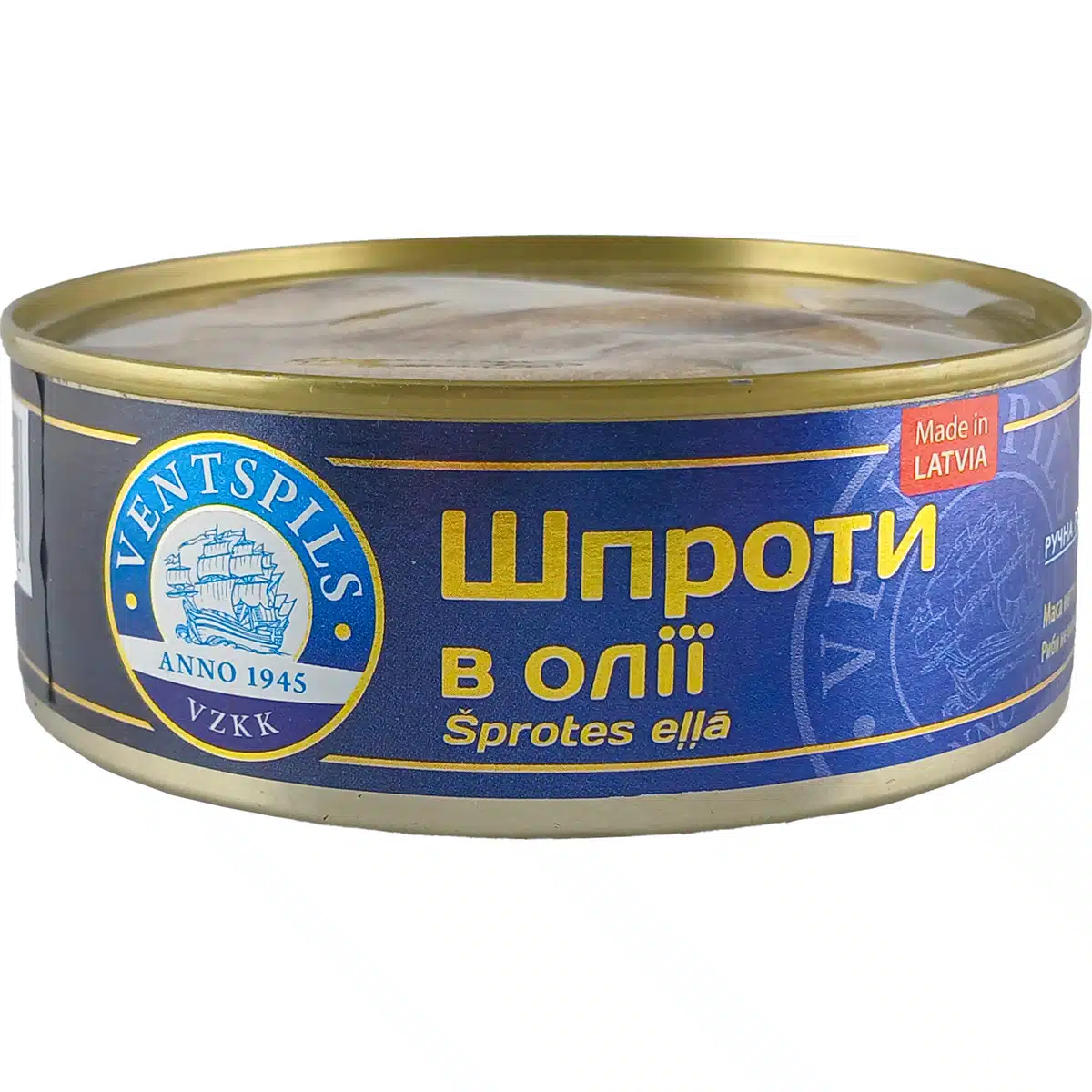 Шпроты в масле Ventspils с окошком 240г