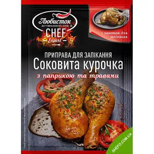 Приправа Сочная курочка с паприкой Любисток 30г Приправа Сочная курочка с паприкой Любисток 30г