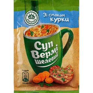 Суп быстрого приготовления Ласочка вермишелевая со вкусом курицы 20г