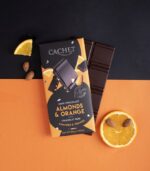 Шоколад CACHET Dark Almonds & Orange 100г