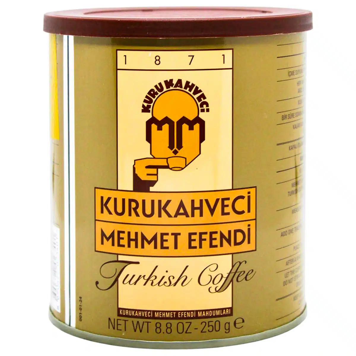 Турецкий молотый кофе Kurukahveci Mehmet Efendi 250г